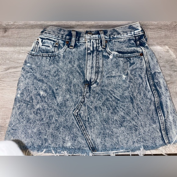 Abercrombie & Fitch Dresses & Skirts - Abercrombie & Fitch Light Blue Denim Mini Skirt